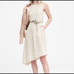 3/$35 Banana Republic 8 Floral White Formal Dress
